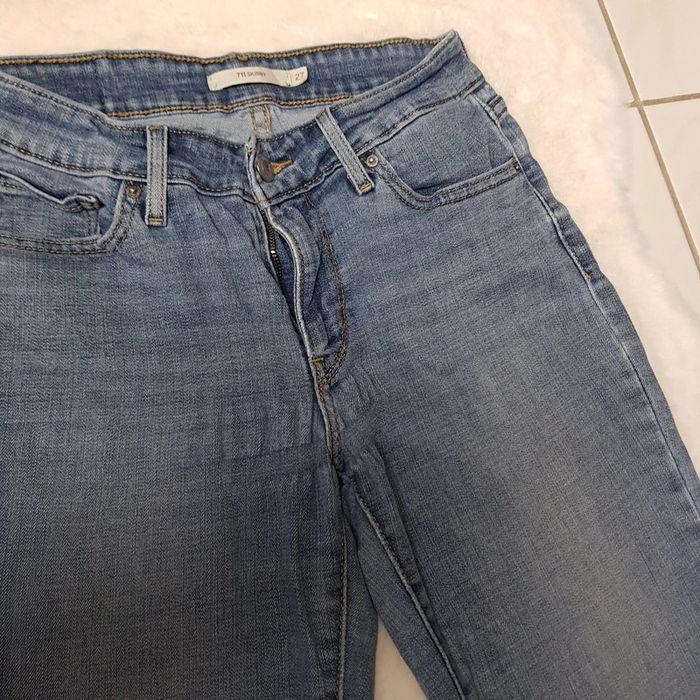 Jean Levi's 711 Skinny W27 L28 Bleu - photo numéro 12