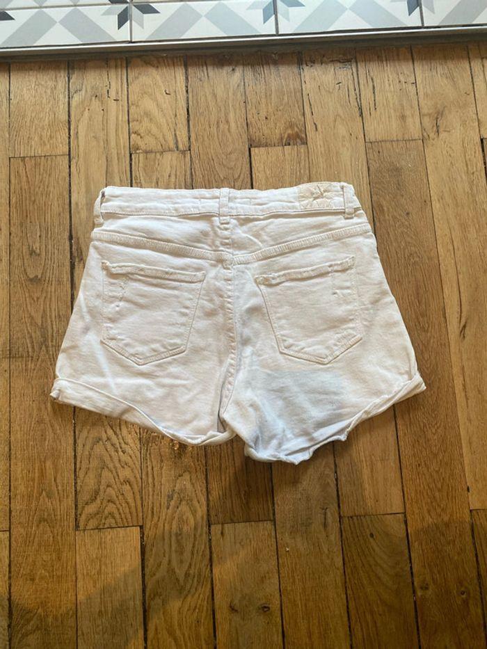 Short jean blanc Bershka - photo numéro 3