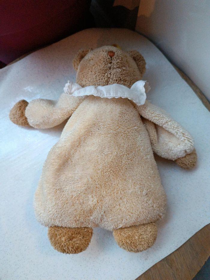 Trousselier Teddy Bear ours nounours peluche plush écru beige musical musique collerette vintage - photo numéro 7