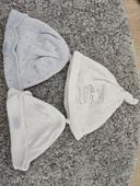 Lot de 3  bonnets