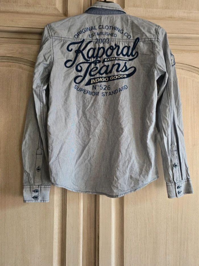 Chemise à rayures kaporal 14 ans - photo numéro 3