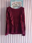 Blouse bordeaux taille 38 de chez Patrice Bréal