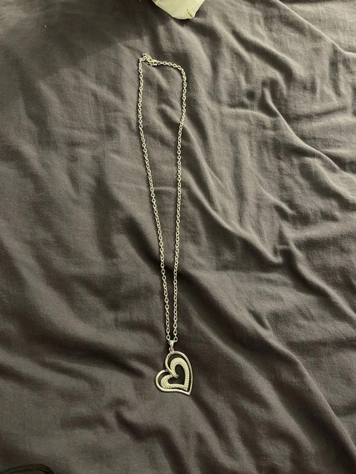 Chaine/collier  avec pendentif coeur - photo numéro 2