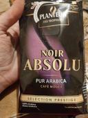 1 paquet de café planteur des tropiques noir absolu 250 grammes pur arabica café moulu.