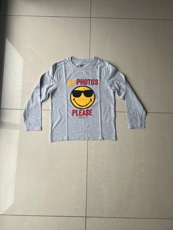 T-shirt enfant manches longues Smiley - photo numéro 1