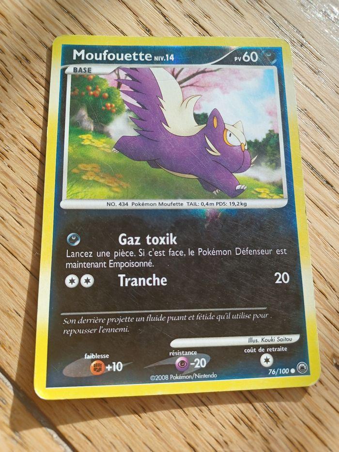 Carte Pokemon Reverse Holo - Moufouette - 76/100 - photo numéro 1