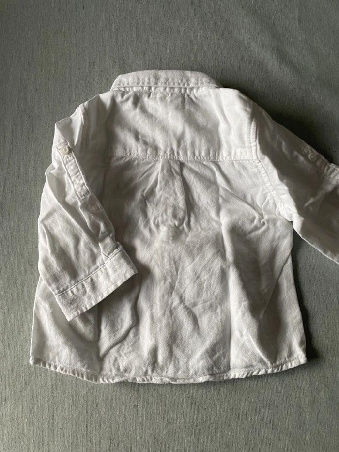 Chemise manches longues blanche Tape à l’œil 9 mois - photo numéro 3