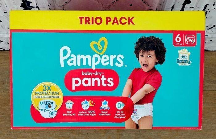 Trio Pack de 96 Pants Pampers Baby-dry Taille 6 - de 14 à 19 kg - photo numéro 6