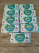 9 paquets de 48 lingettes Pampers Harmonie aqua