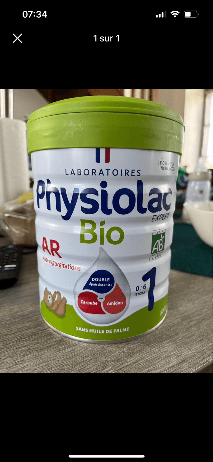 2 Boîtes de lait non ouvertes