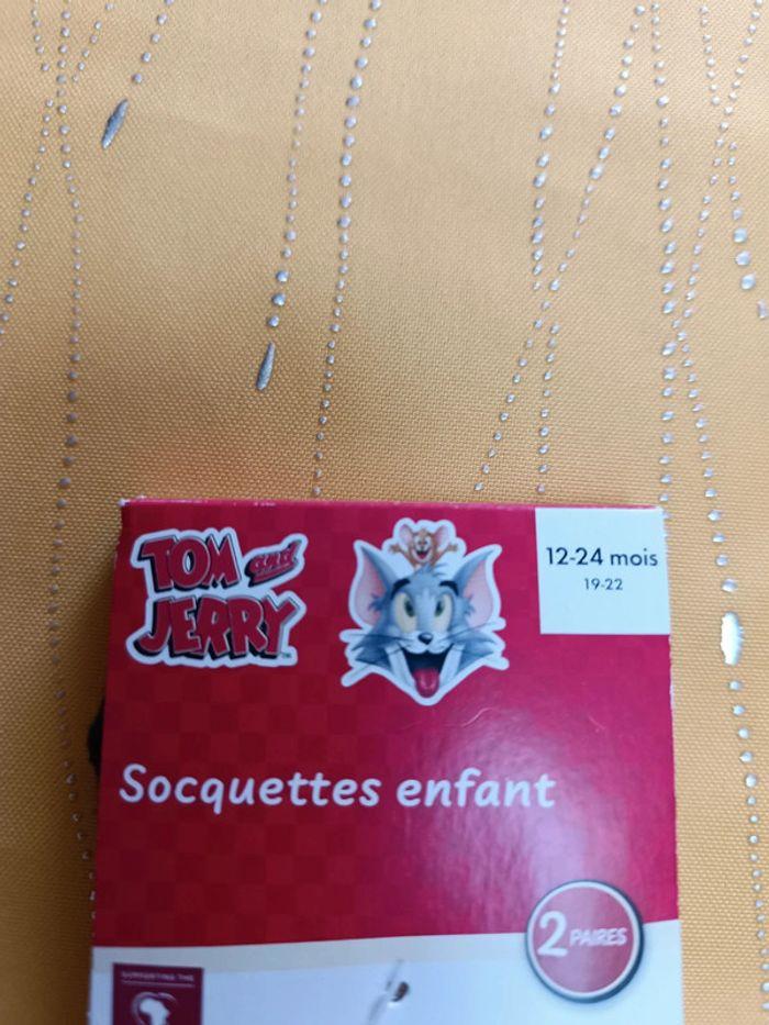 Lot de 2 paires de socquettes Tom et Jerry 12-24 mois (19-22) - photo numéro 2