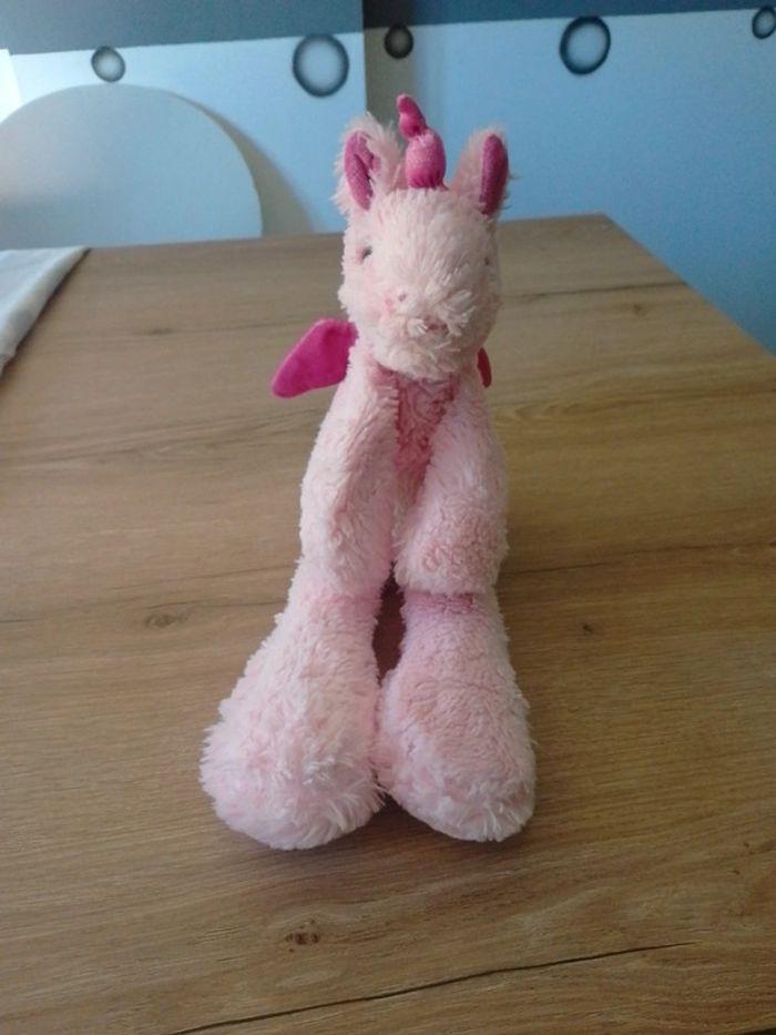 Nounours peluche licorne 🦄 fille rose - photo numéro 1