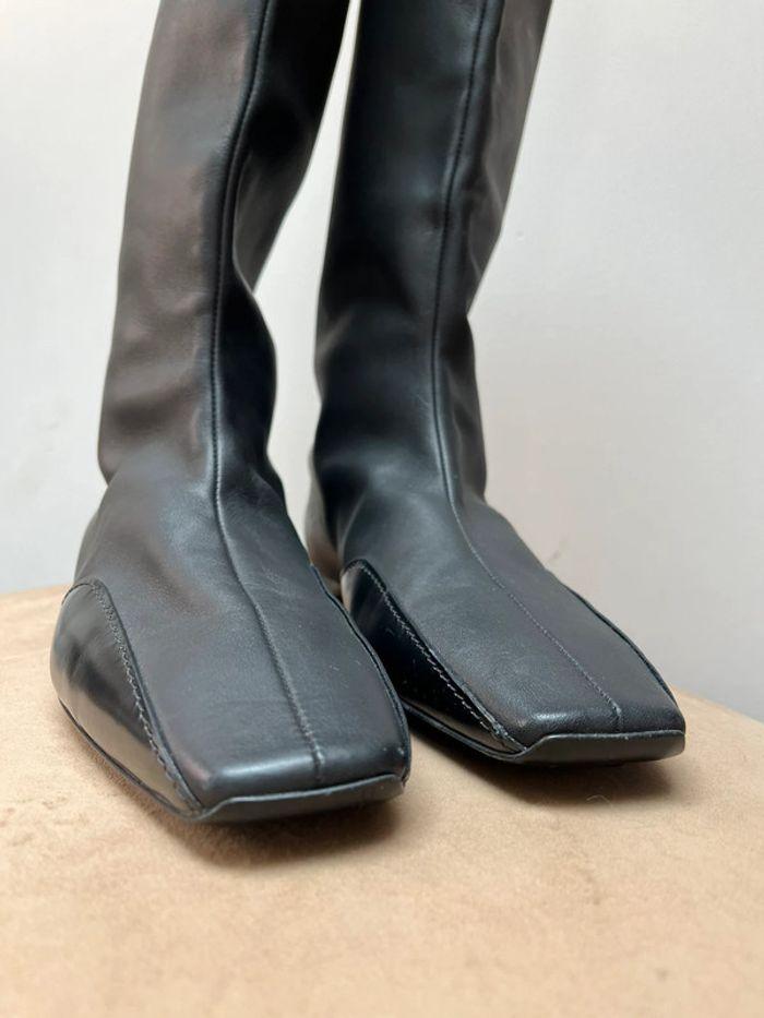 Bottes Finale Hermès cavalière taille 40 cuir noir - photo numéro 16