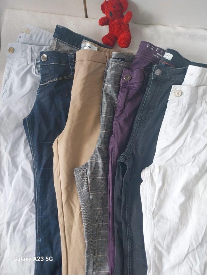 Lot 7 jeans et pantalon taille 40 zara - photo numéro 2