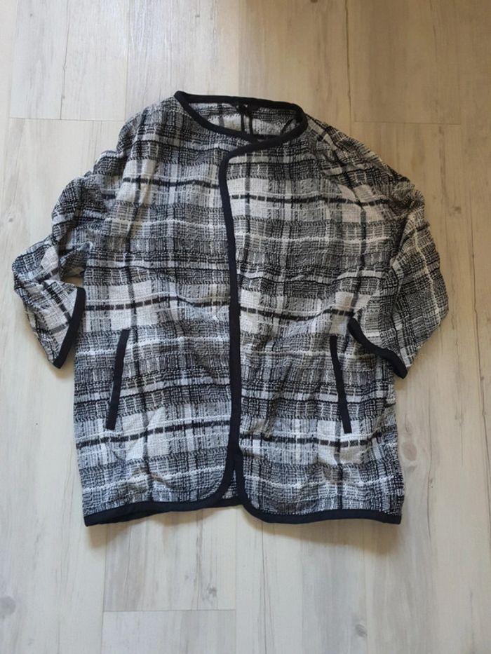 Veste manteau carreaux h&m - photo numéro 1