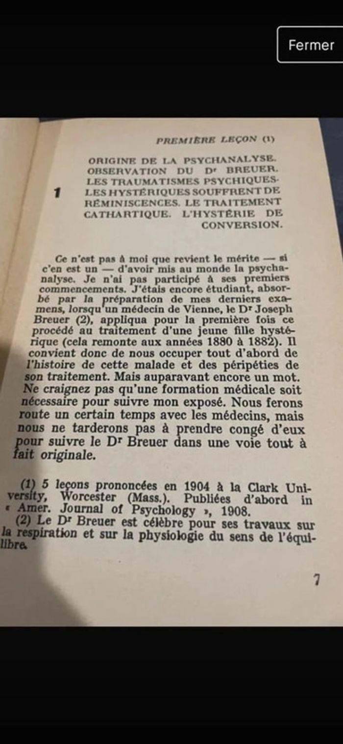 Cinq leçons sur la psychanalyse Freud - photo numéro 4