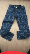 Pantalon bariolé bleu zara kids 5/6 ans