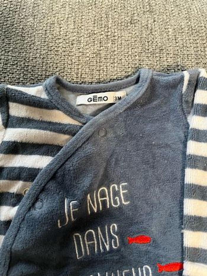 Lot de 2 pyjamas en velours Gemo - photo numéro 4