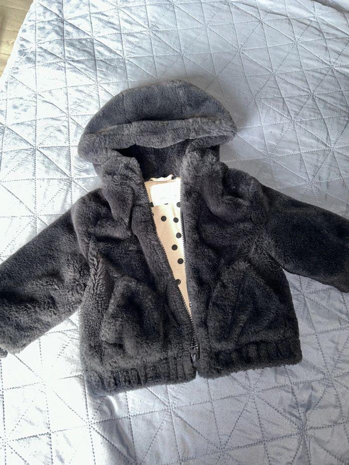 Manteau fourrure Zara bébé fille - photo numéro 1