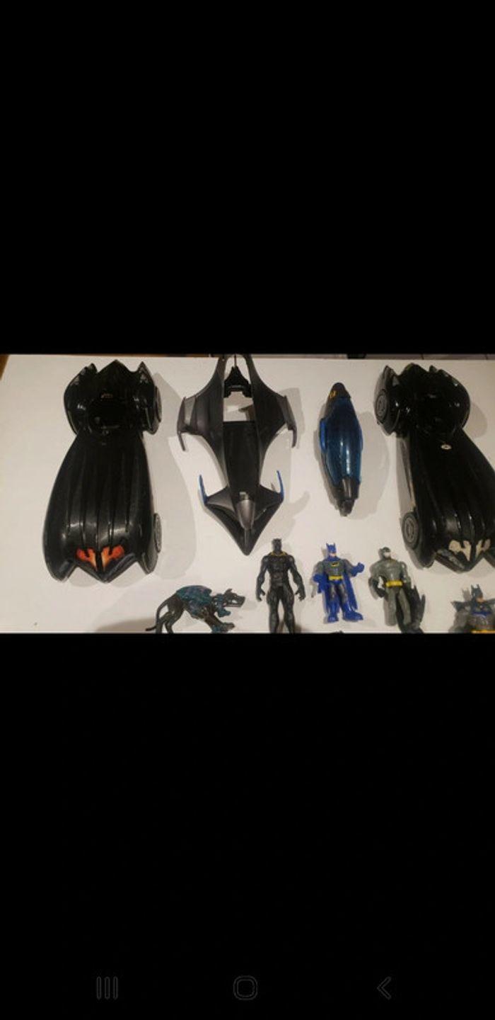 Lot figurines, véhicules Batman, Batmobile, Bandai, Dc Comics, Hasbro - photo numéro 2