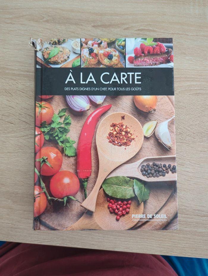 Livre recette "A la carte" - photo numéro 1