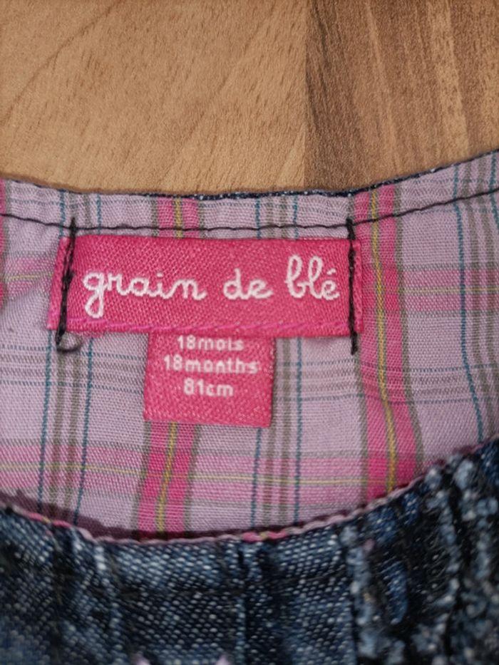 Robe jean grain de blé 18 mois avec doublure - photo numéro 4