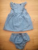 Ensemble robe + bloomer jean Kiabi 12 mois