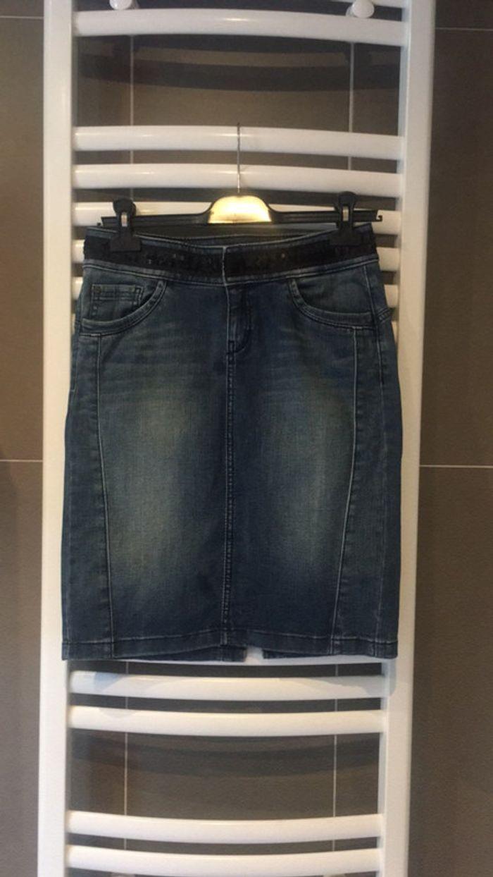 Jupe en jeans Esprit Taille 36 - photo numéro 1