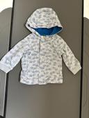 Veste avec capuche bébé garçon 6 mois