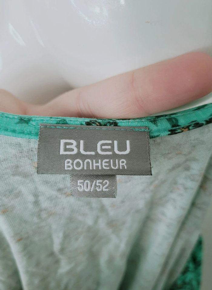 Joli top Bleu Bonheur 50/52 - photo numéro 4