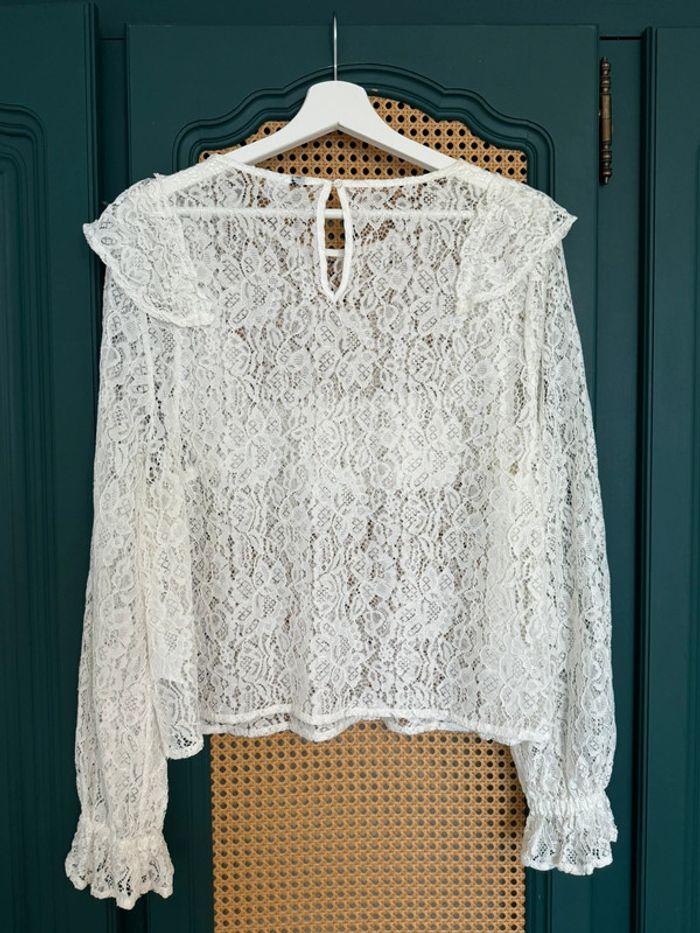 Blouse courte dentelle H&M (Divided) L - photo numéro 2