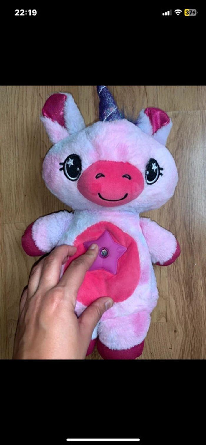 Peluche doudou veilleuse licorne - photo numéro 2