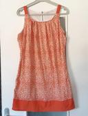 Robe courte corail t.36