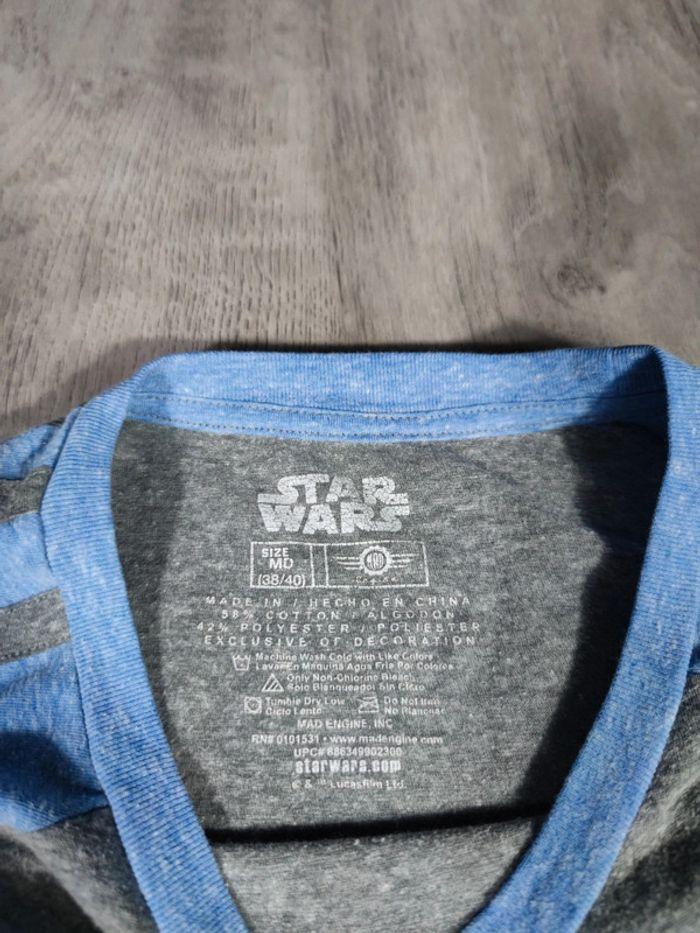 T-shirt Licence Star Wars Lucas Film Vintage Gris Taille M Homme - photo numéro 3