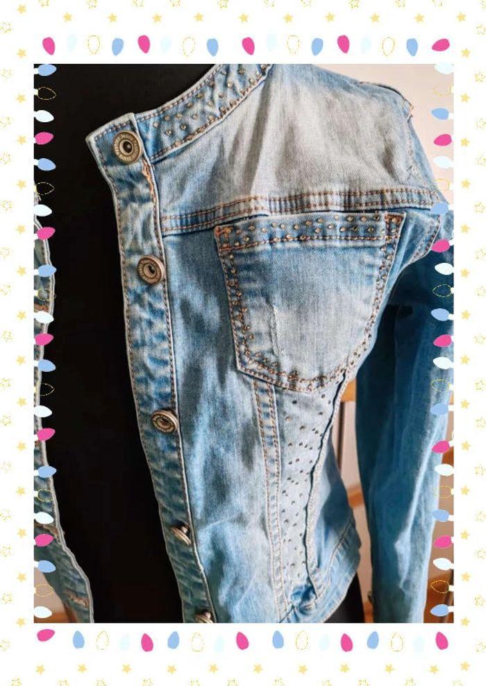 Veste jean fashion reguldr - photo numéro 4