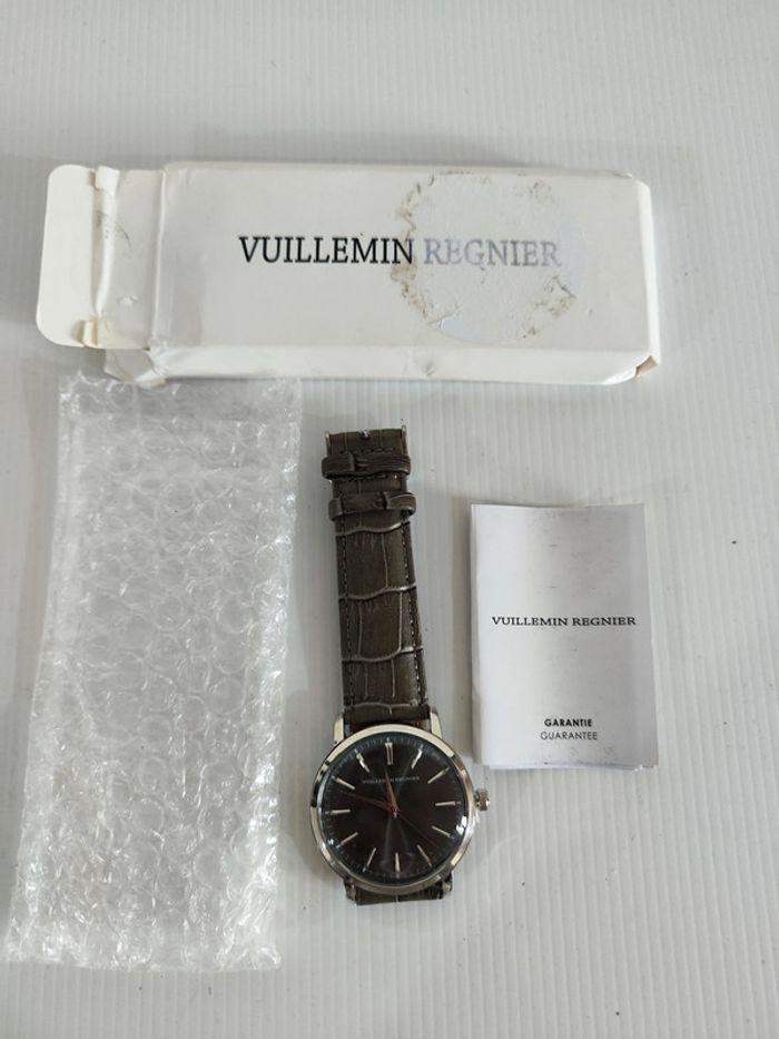 Montre Vuillemin Regnier neuve, bracelet en croute de cuir, - photo numéro 1