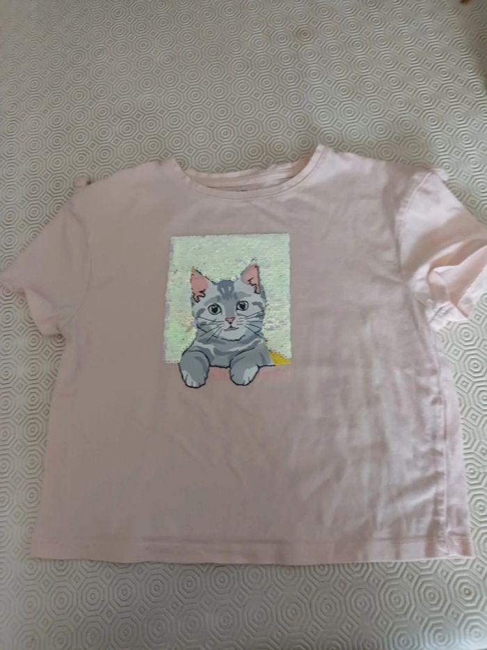 Tee-shirt kiabi 8 ans rose pale - photo numéro 6