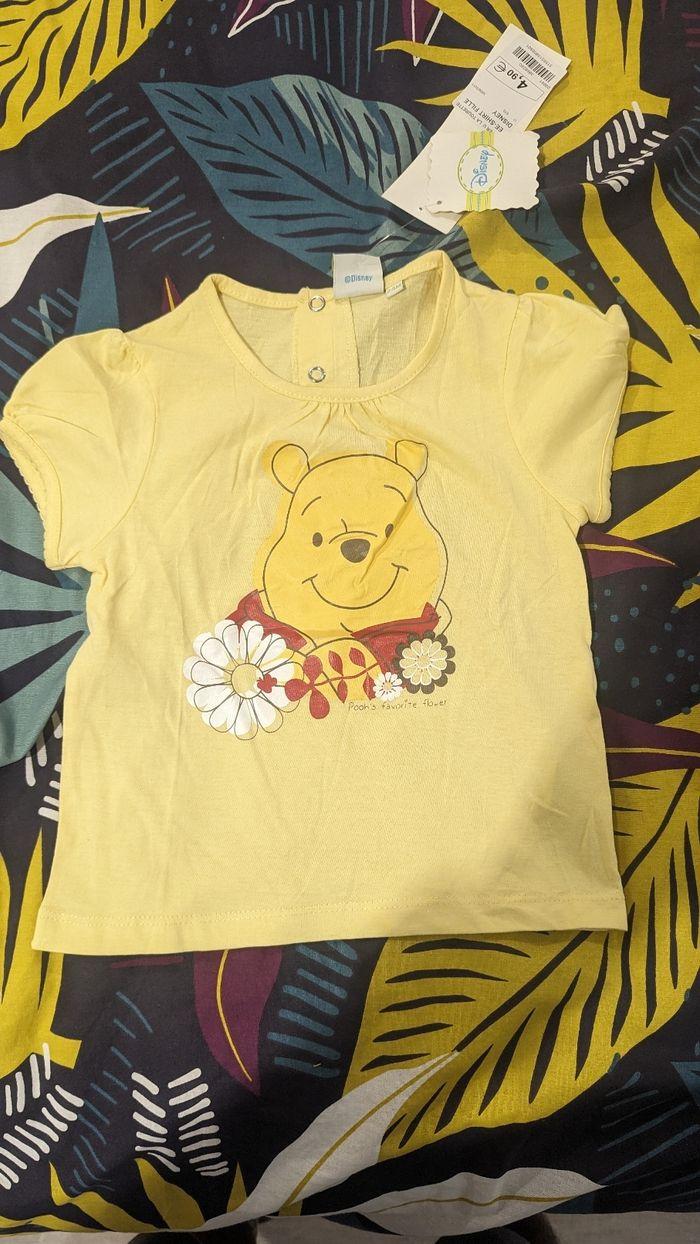 T-Shirt manches longues Disney Winnie taille 24 mois - photo numéro 1