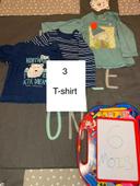 Lot 3 t-shirts bleus ML