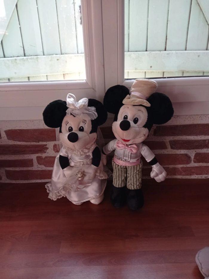 Peluche Mickey Minnie mariés - photo numéro 1