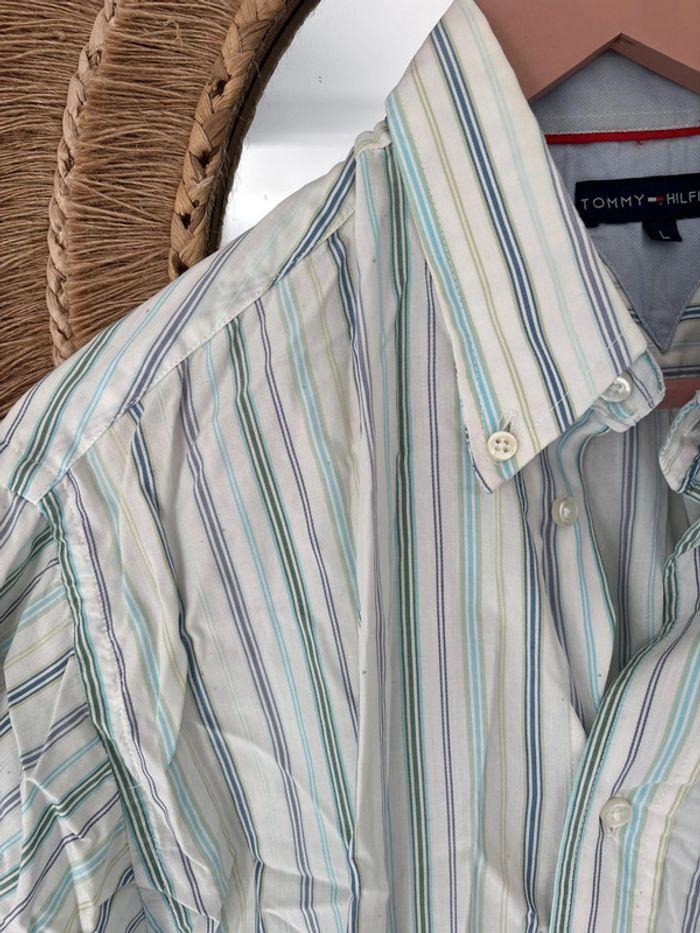 Chemise à rayures Tommy Hilfiger L - photo numéro 4