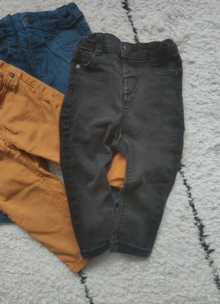 Lot de 4 jeans skinny/slim 18 mois - photo numéro 2