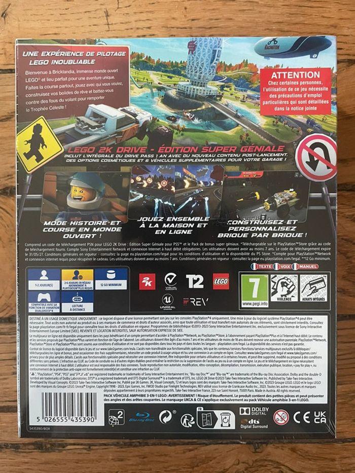 Lego 2K Drive Edition Super Géniale - Jeu Playstation PS4 / PS5 NEUF sous blister - photo numéro 2