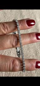 Bracelet acier strass certi