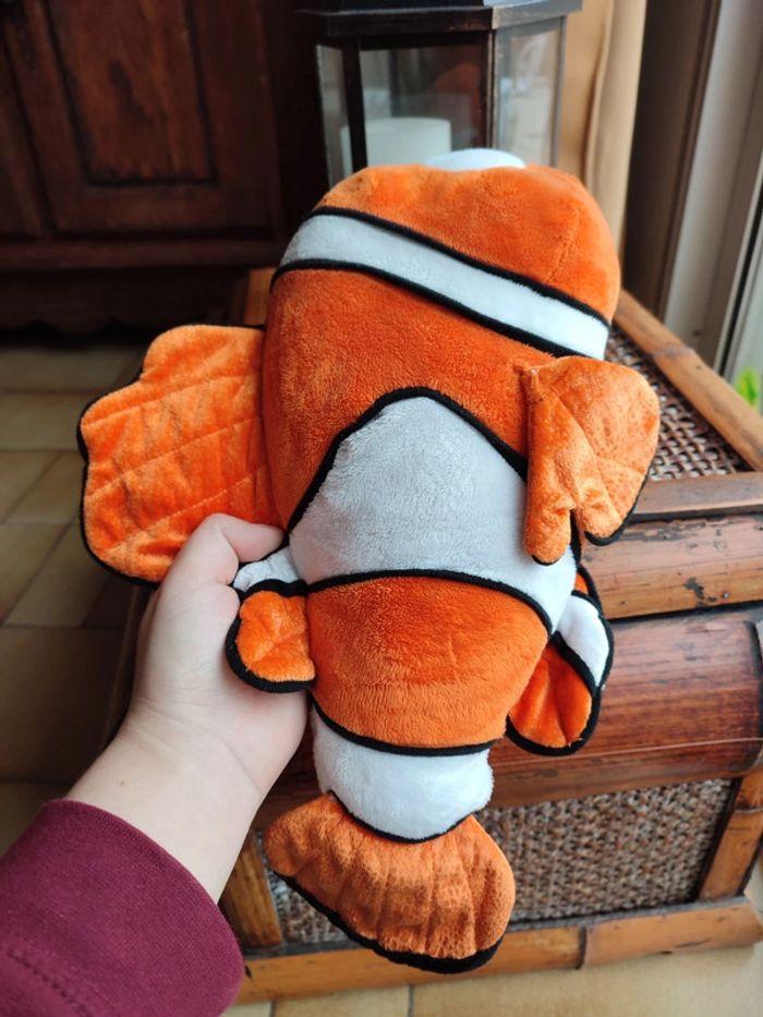 Nemo Disney poisson doudou peluche noir blanc orange - photo numéro 4