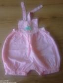 Combi short rose salopette fille 18 mois