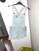 Short salopette jeans