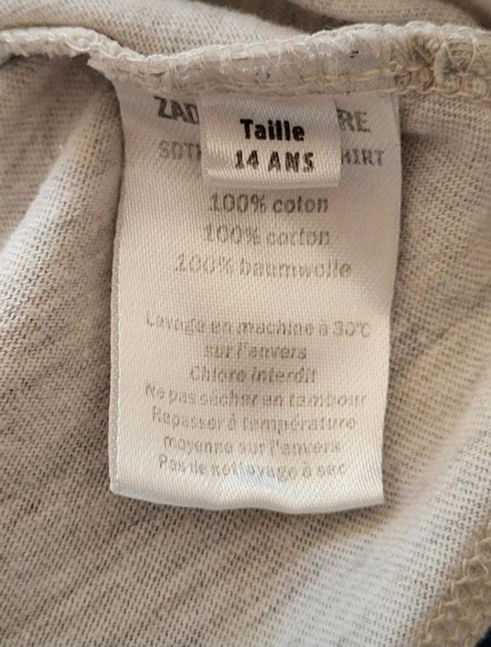 T-shirt beige Zadig & Voltaire Taille 14 ans - photo numéro 8