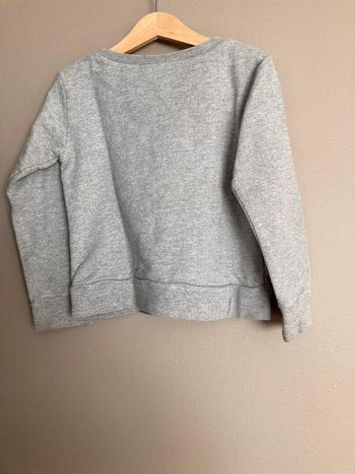 Bonton Sweat 6 ans gris étoiles dorées et bleues - photo numéro 4