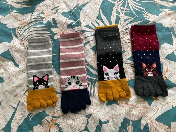 Chaussettes neuves chats - photo numéro 1